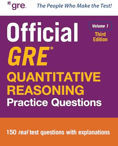 Official GRE Quantitative Reasoning Practice Questions, Third Edition, Volume 1