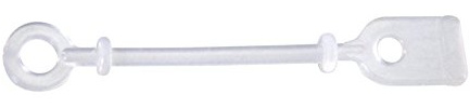 Comair 3011648 Ersatzbänder Silikon, 50er, Beutel rund/kurz mit Distanzring, 6.6 cm