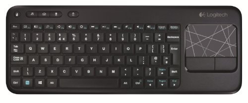 Logitech K400 Wireless Touch Tastatur (QWERTZ, deutsches Tastaturlayout) schwarz