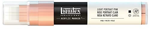 Liquitex Professional Paint Marker with 8-15 mm Wide Nib - Light Portrait Pink
