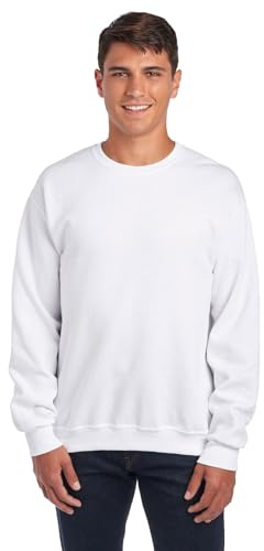 Jerzees Men's Fleece Sweatshirt - White - XXL