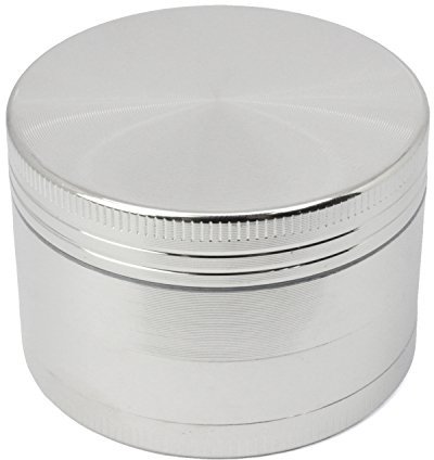 LIHAO 2”(5cm) Grinder en Zinc Alliage en 4 pièces - Argent