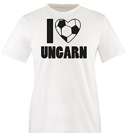 Comedy Shirts - I Love UNGARN - Herren T-Shirt - Weiss/Schwarz Gr. XXL