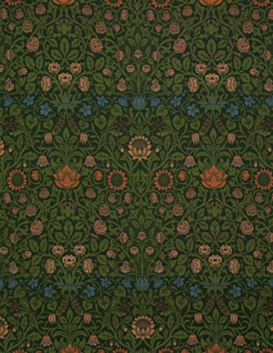 Violet and columbine, William Morris. Ruled journal: 150 lined / ruled pages, 8,5x11 inch (21.59 x 27.94 cm) Soft cover / paperback