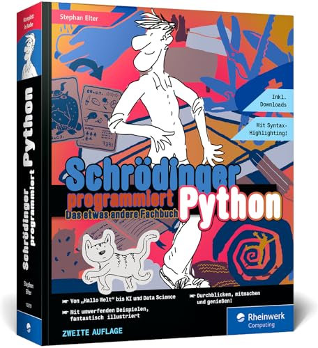 Schrödinger programmiert Python: Das etwas andere Fachbuch. Im Comic-Stil programmieren mit Python lernen.