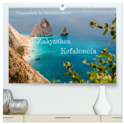 Zakynthos und Kefalonia Trauminseln im Ionischen Meer (hochwertiger Premium Wandkalender 2026 DIN A2 quer), Kunstdruck in Hochglanz: Die schönsten ... Inseln im Ionischen Meer (CALVENDO Natur)