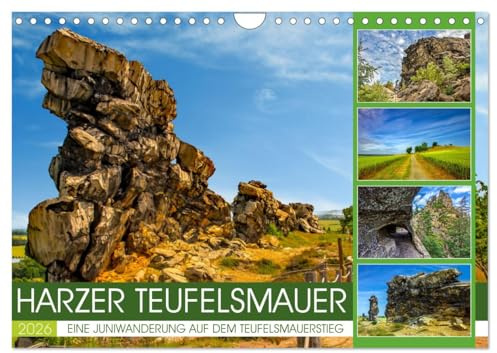 Harzer Teufelsmauer – Juniwanderung (Wandkalender 2026 DIN A4 quer), CALVENDO Monatskalender