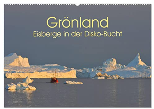 Grönland: Eisberge in der Disko Bucht (Wandkalender 2026 DIN A2 quer), CALVENDO Monatskalender: Eisberge in West-Grönland (CALVENDO Natur)