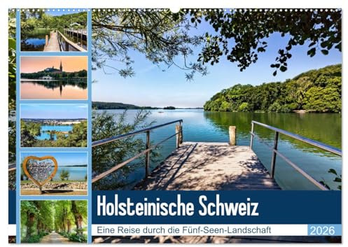 Holsteinische Schweiz - Fünf-Seen-Landschaft (Wandkalender 2026 DIN A2 quer), CALVENDO Monatskalender: Eine Bilder-Reise durch den Naturpark (CALVENDO Natur)