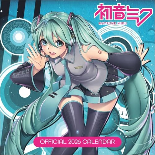 Hatsune Miku Broschurkalender 2026: Die japanische virtuelle Sängerin in einem Bildkalender 2026. Toller Kalender für Anime-Fans! Kalender mit Monatskalendarium. (ABBFH74)