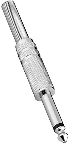 BestPlug 6,3mm Mono Audio Klinke Stecker Aux in Out Lötversion - Metallausführung