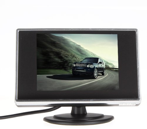 BW 3.5 Inch TFT-LCD Car Rearview Mirror Monitor with Pocket-sized Color LCD Display,Mini Monitor for Car/Automobile