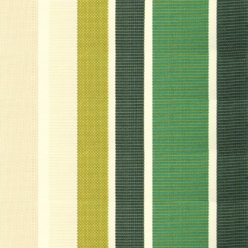 Primrose Green Stripe Acrylic Cover for 5m x 3m Awning includes valance