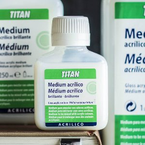 medium acrilico brillante 250 ml TITAN