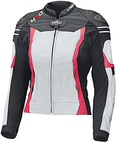 Held Street 3.0 Veste de cuir moto femmes Blanc/Rose 36