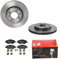 BREMBO BREMSSCHEIBEN COATED Ø240mm + BREMSBELÄGE VORNE FÜR FIAT PANDA 169X
