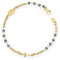 Amen Armband 925 Silber Rosari Kollektion, Farbe: Gold, One Size, Rosenkranz Armband mit blauen Kristallen, Sterling Silber, Kristall, taille unique, Sterling-Silber, Kristall