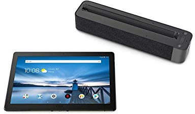 Lenovo Smart Tab M10 - Tablet de 10.1 FullHD con Amazon Alexa integrada (Snapdragon 450, 3 GB de RAM, Memoria Interna 32GB, Android, Wifi + Bluetooth 4.2), Color negro + Altavoz Dolby Atmos incluido