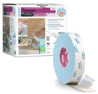 SIGA 5 Rollen Twinet Klebeband 40 mm x 50 m