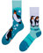Dedoles Socken Unisex Damen Herren & Kinder Baumwolle viele lustige Designs 1 Paar Geschenk links rechts verschieden, Farbe Blau, Motiv Pinguine, Gr. 39-42