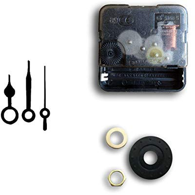 FP-TECH MECCANISMO Meccanica Movimento Orologio Silent Silenzioso Quarzo DECOUPAGE LANCETTE Metallo (Set 1-1 Pezzo, 23)