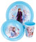 Easy Set 3 PIÈCES (Plat Facile ET Bol, Tasse Facile 260 ML) Frozen II Blue Forest
