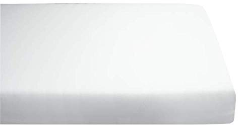 AM Qualitätsmatratzen Premium Spannbettlaken 200x200cm Boxspringbett (200gsm) in Weiß - Made in Germany - Oeko TEX zertifiziertes Spannbettlaken 200x220 Wasserbett - 40cm Steghöhe