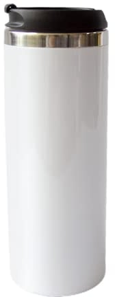 MR.R Sublimationsrohlinge 15oz Becher mit Deckel, Edelstahl doppelwandig vakuumisoliert Reise-Wasserflasche, gerader Becher, langlebige, pulverbeschichtete Kaffeetasse 450 ml
