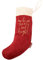 Papierdrachen Weihnachtssocke | Weihnachtsstiefel | Weihnachtsstrumpf zum Befüllen | Zum Aufhängen an Kamin, Treppe | Geschenksack - Geschenkverpackung - Samt Rot - Set 3