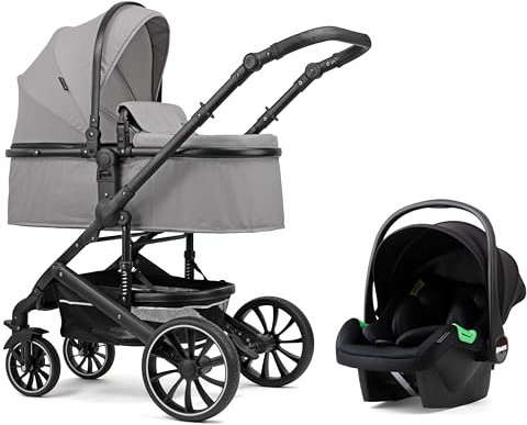 Kinderwagen Kalani Kinderwagen Set 3in1 grau