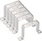 sourcing map Lot de 6 équerres de connexion en forme de U en acier inoxydable 304 68 x 72 mm pour porte fermée