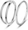 OUFER 16G 2pcs Helix Piercings Rosegold Chirurgenstahl Conch Piercing Ring Rook Tragus Daith Clicker Cartilage Earring Hoop Knorpel Ohrring Ohrpiercing Nasenring Körperschmuck 12 mm