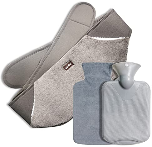 Hot Water Bottle Wearable, Wrap Around Warmer With Longer Belt for Period Pain Relief - Neck, Shoulder, Back, Legs, Waist Warm