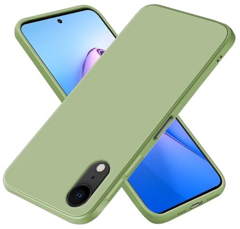 EASSGU Hülle für iPhone XR (6.1 Inches), Weiche TPU Silikon Hülle - Matcha Grün
