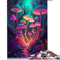 Puzzle für Erwachsene 1000 Teile Psychedelischer Pilz Puzzle Erwachsene Holzpuzzles Familienspiele (Größe 50x75cm)