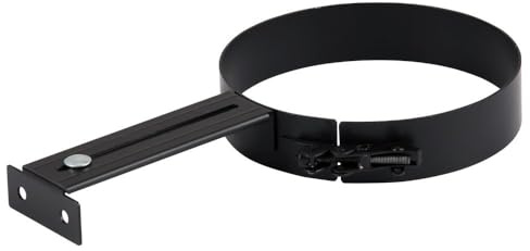 Ofenrohr Rauchrohr Kaminrohr Ø 130 mm Längenelemente - Bögen 45° und 90 ° (Ofenrohr Wandhalter Ø 130)