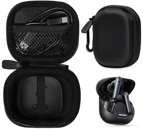 CaseSack Case for soundcore by Anker Liberty 4 NC Wireless Earbuds (Black)