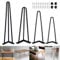 AUTOFU Haarnadel Tischbeine Metall Möbelfüße Tischkufen Möbelbeine Austauschbare DIY Hairpin Legs Schwarz Tischgestell Tischbein 85cm Hoch, 4er Set, 3 Streben