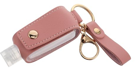 DOITOOL 1 Satz Fall für Portable Hand case Keychain Hand Holder draussen Schlüsselanhänger Händedesinfektionsbox Lederetui