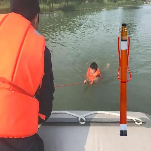 Perche de Sauvetage Perches De Sauvetage Professionnelles À Haute Visibilité, Perches De Piscine Lumineuses Et Réfléchissantes, Perches De Sauvetage Rétractables pour Les Yachts De Plage (Size : H 65