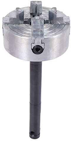 Hopbucan Four Jaw Chuck Z011A for Metal Mini Lathe M12X1mm Threaded Back 1.8-56mm/12-65mm Mini Collet Lathe Accessory