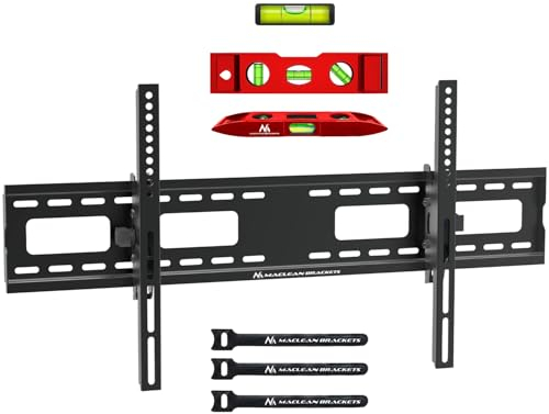 Supporto TV Maclean, VESA max 800x400, 43-100, 120 kg, regolazione dell'inclinazione +15°~-15°, per molti TV LCD, LED, OLED MC-422