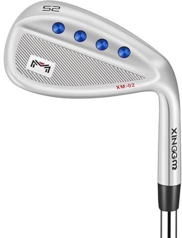 Forged Golf Wedge Set for Men or Individual 48/50/52/54/56/58/60 Degree Gap Wedge Sand Wedge for Men Right Hand,Milled Face for More Spin (Silver, RH,52 Degrees)