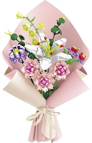 FOrange FC8314 - Bouquet de fleurs - Œillet de jardin - Blocs de serrage LED - 514 pièces - Jouet - Emballage d'origine