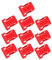 DOITOOL 10pcs Battery Bracket Buckle -ion Battery Rack Cordless Power Drill -ion Battery Holders - Battery Holders Battery Wall Stand Holder for Battery Red Abs