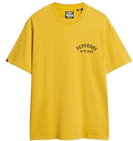 Superdry Herren Neo Trad Locker geschnittenes T-Shirt mit Tattoo-Grafik