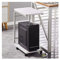 Mobile di Organizzazione Supporto for stampante con ruote girevoli Carrello porta CPU a 2 livelli Supporto for stampante Tavolo mobile for PC portatile for ufficio domestico per Ufficio(Bianco)