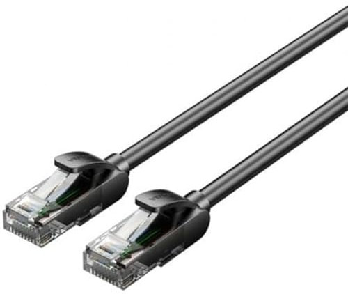 Watio Wave Cable de red - cable de 10 m, tipo RJ45, categoría 5E, UTP, AWG26, color negro, ideal para conexión de dispositivos eléctricos y redes.*