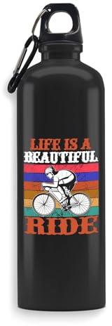 Live is a Ride Fahrrad-Trinkflasche, Getränkeflasche, Reiseflasche, Outdoor-Sportflasche