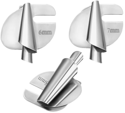 Uonlytech Lot de 3 Pieds Presseurs Ourlet Roulé en Acier Inoxydable Légers et Faciles à Installer pour Machine à Coudre Adaptés aux Travaux de Quilting et Couture